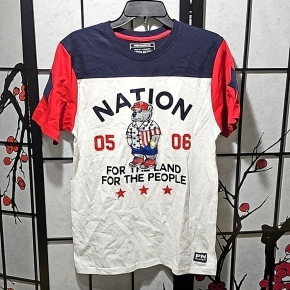 Parish Nation Red White Blue‎ Shirt Small - Picture 1 of 6